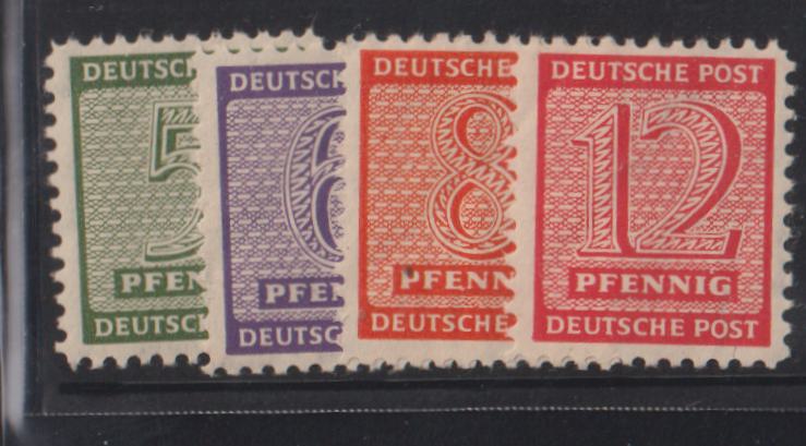 Germany - W Saxony #Mi120-23x Mint\NH F - VF