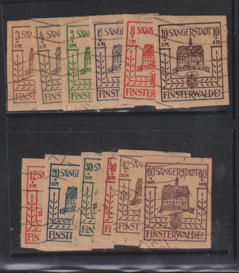 Germany - Finsterwalde #Mi1-12 Used VF