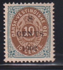 US Possessions - Danish West Indies #25 NH VF