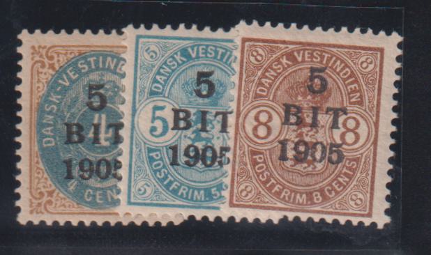 US Possessions - Danish West Indies #40-42 F - VF