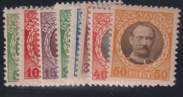 US Possessions - Danish West Indies #43-50 Mint\LH/NH F - VF+