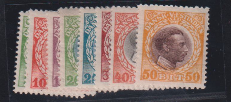 US Possessions - Danish West Indies #51-58 NH F - VF+