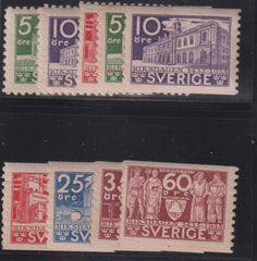 Sweden #239-47 Mint\NH F - VF