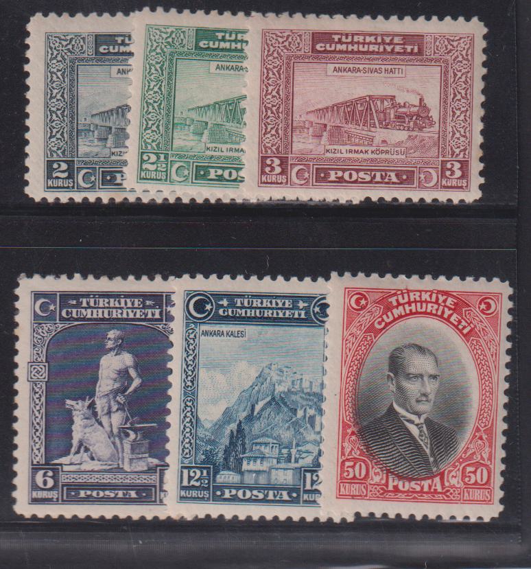 Turkey #676-81 Mint\LH VF
