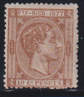 Countries - N- Z - Puerto Rico #14a Mint\Hinged AVE - F