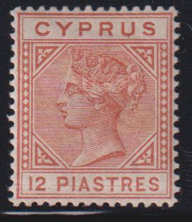 British Area A- M - Cyprus #25 Mint\Hinged XF