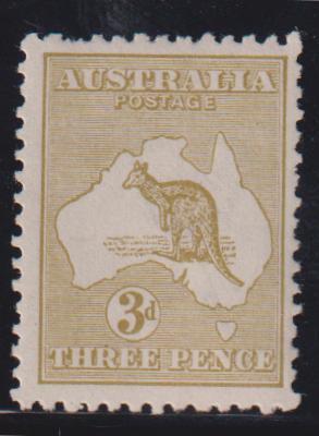 British Area A- M - Australia #47a Mint\LH F - VF