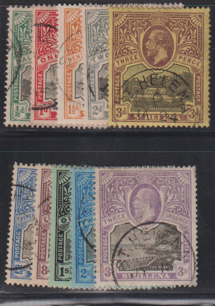 British Area N- Z - St Helena #61-70 Used F - VF