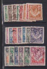 British Area N- Z - Northern Rhodesia #25-45 Used F - VF