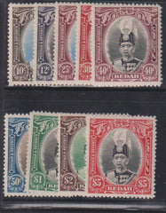 British Area A- M - Malaya Kedah #46-54 Mint\Hinged/LH F - VF