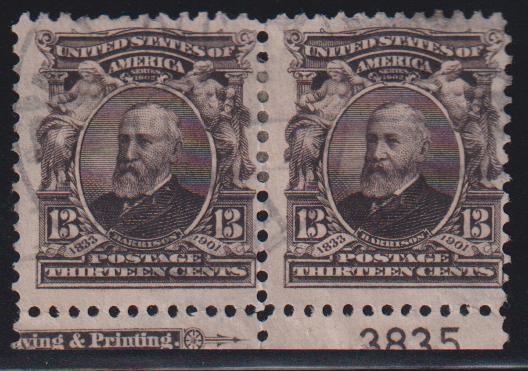 US Bureau and Regular Issues #308 Used F - VF