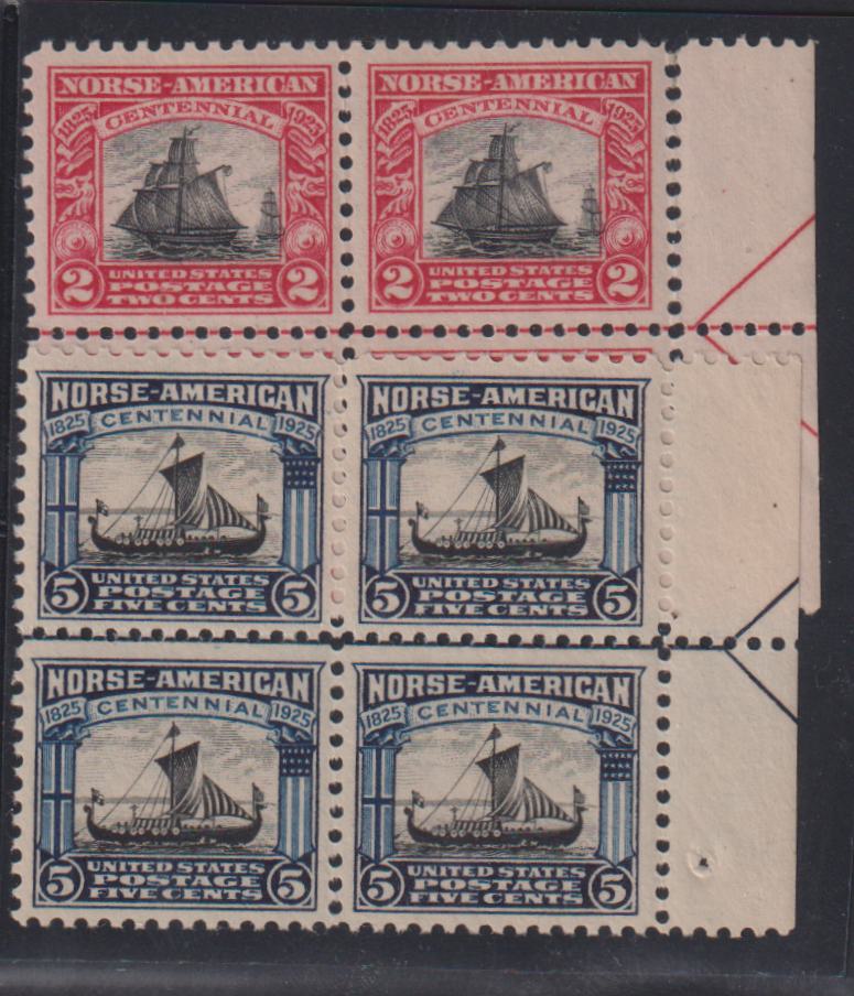 US Early Commemoratives #620-21 NH VF - XF