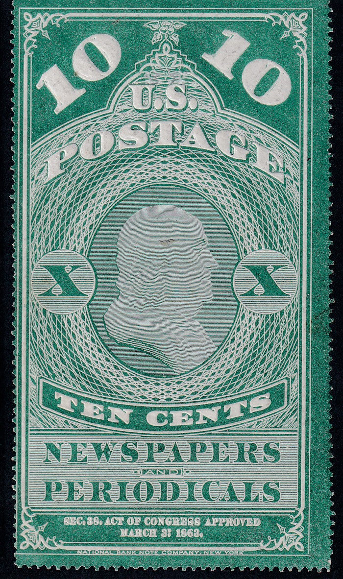 US Newspaper Stamps #PR2a Mint