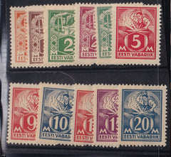 Estonia #65-75 Mint\Hinged