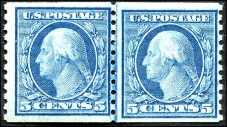 US 496 Washington / Franklin NH Fine Line Pair w/ Right Stamp Lower cv $65