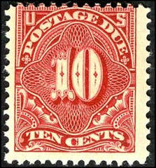 US J49 Postage Dues NH Ave Claret cv $360