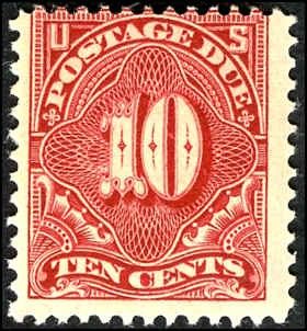 US J49 Postage Dues NH Ave Claret cv $360