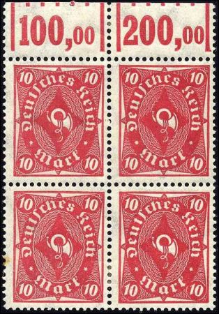 Germany 181a VF LH/NH Block of 4