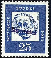 Germany Mi P2 VF NH Einstein Essay in Blue