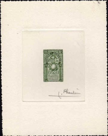 Algeria 253 1954 Artist Die Proof, Oranges, Signed