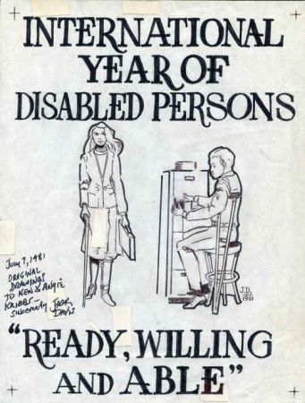 Jack Davis Artwork : Scott 1925 Year of the Disabled