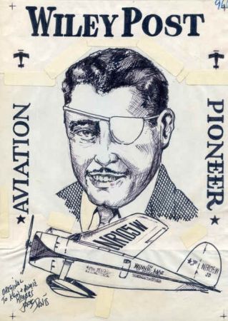 Jack Davis Artwork : Scott C95-C96 Wiley Post