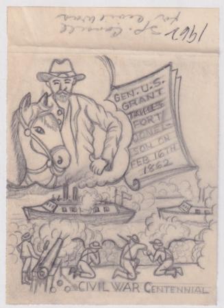 Ralph Dyer Artwork : Scott 1179, Civil War, Shiloh
