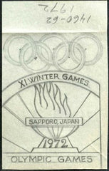 Ralph Dyer Artwork : Scott 1460-62 +C85, Winter Olympics, Flame