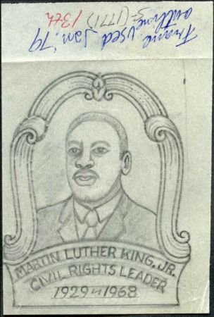 Ralph Dyer Artwork : Scott 1771 Martin Luther King