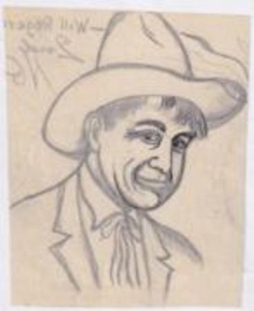 Ralph Dyer Artwork : Scott 1801 Will Rogers