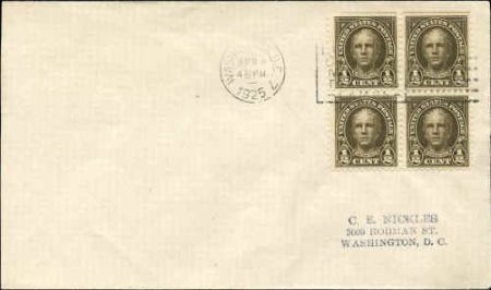US 551 First Day Cover Block