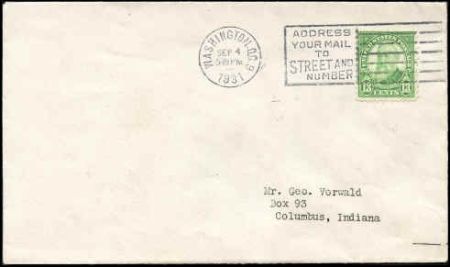 US 694 First Day Cover Single Vorwald