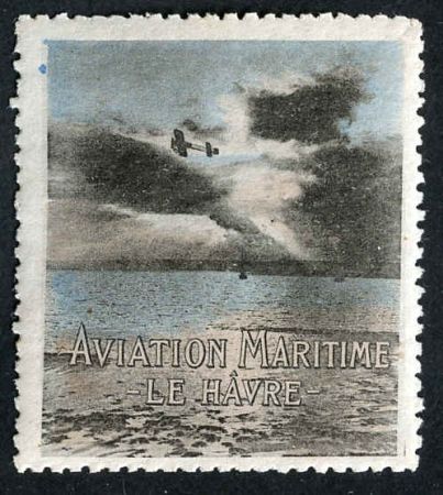 France 1916 WWI Martinique Aviation vignette