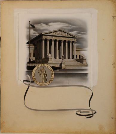 US Artmaster Scott 991 1950 Supreme Court Building - Artwork