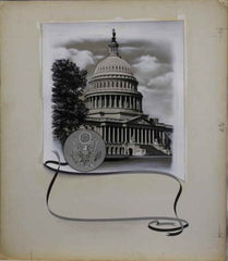 US Artmaster Scott 992 1950 United States Capitol - Artwork