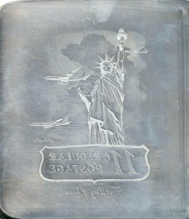 US Artmaster Scott 1044A 1954 - 68 Statue of Liberty - Plate