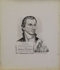 US Artmaster Scott 1105 1958 James Monroe - Artwork