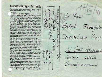 Auschwitz Envelope 015