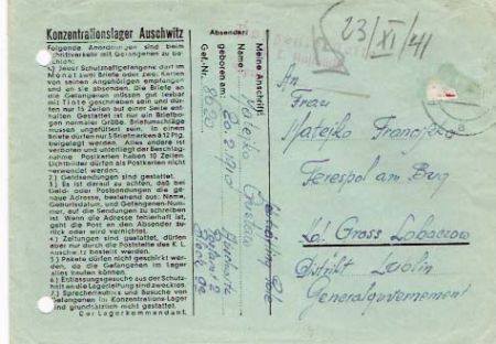 Auschwitz Envelope  016