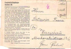 Dachau Folded Letter 104