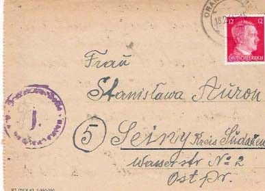 Sachsenhausen Lettercard 165