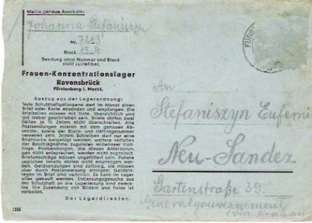 Ravensbruck Envelope Lettersht 192