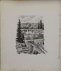 US Artmaster Scott 1150 1960 Water Conservation - Artwork