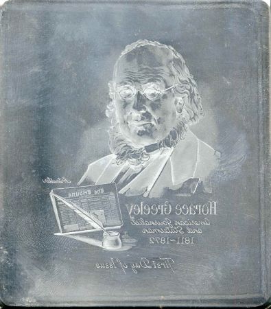 US Artmaster Scott 1177 1961 Horace Greeley, Publisher and Editor - Plate