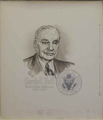 US Artmaster Scott 1235 1963 Cordell Hull, Secretary of State  - Artwork