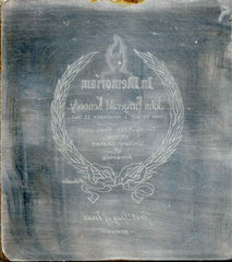 US Artmaster Scott 1246 1964 John F. Kennedy and Eternal Flame - Plate