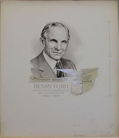 US Artmaster Scott 1286a 1965 - 78 Henry Ford, 1909 Model T - Artwork