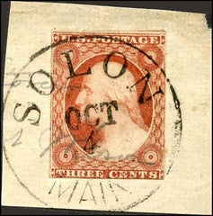 US 10a Early Classics­ Used Fine on piece