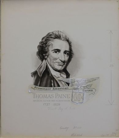 US Artmaster Scott 1292 1965 - 78 Thomas Paine - Artwork