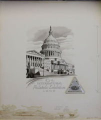 US Artmaster Scott 1310 1966 International Philatelic Exhibition, Postal History - Artwork